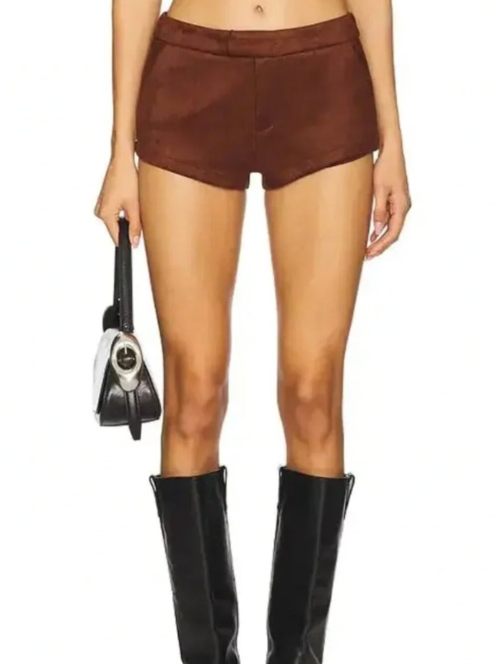 NWOT MORE TO COME Amanda Faux Suede Shorts